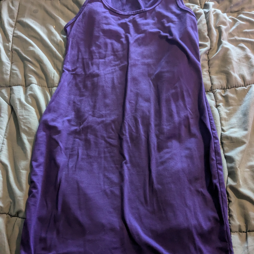 Purple Sleeveless Dress